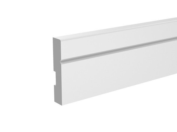Плинтус для пола 25х110 мм Ultrawood Base 012 244 см ЛДФ белый