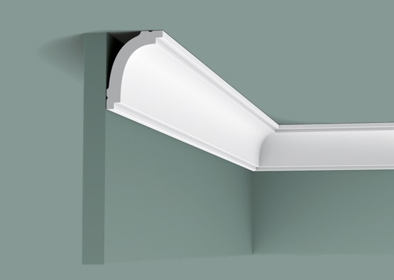 Потолочный плинтус 59х44 мм Orac Decor Durofoam CB523N белый 2 м