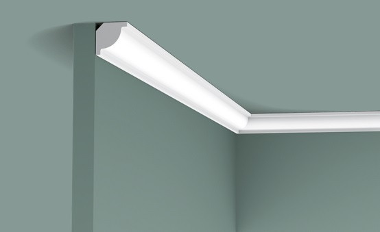 Заказать Потолочный плинтус 20х20 мм гибкий Orac Decor Duropolymer Flex CX132F белый 2 м 