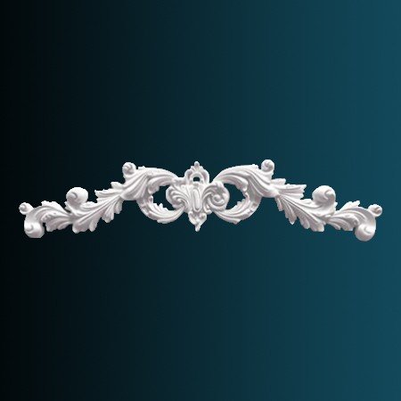 Заказать Декоративный орнамент Перфект G2189 138х640х32 мм белый из полиуретана 