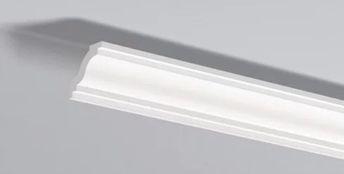 Декоративный потолочный плинтус NMC Wallstyl WT6 40х40 200 см белого цвета