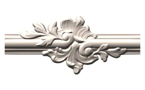 Угловой элемент декора для молдингов NMC WL1-C4 245х105 Wallstyl комплект 2шт белого цвета