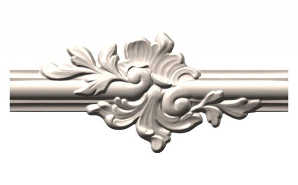 Угловой элемент декора для молдингов NMC WL1-C4 245х105 Wallstyl комплект 2шт белого цвета