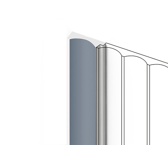 Финишный молдинг для стеновых панелей HiWood LF139A BU29 декорированный фитополимер 12х32х2700 мм