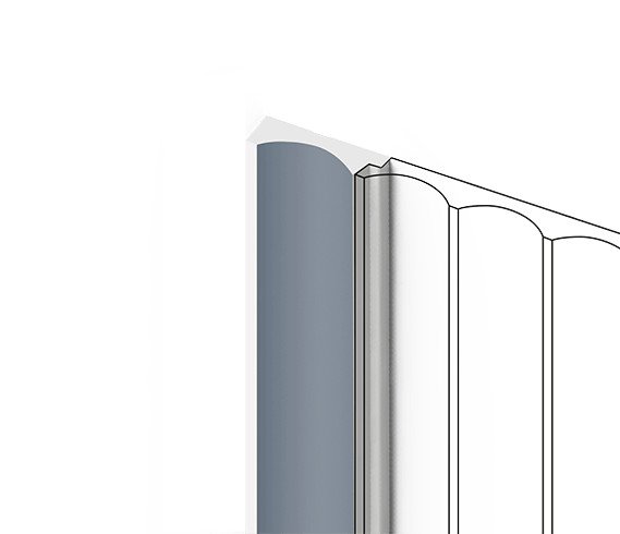 Финишный молдинг для стеновых панелей HiWood LF139A BU29 декорированный фитополимер 12х32х2700 мм