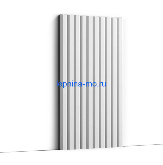 Декоративная стеновая панель 3D Orac Decor WX213-3000 300х3000 мм белая из полиуретана