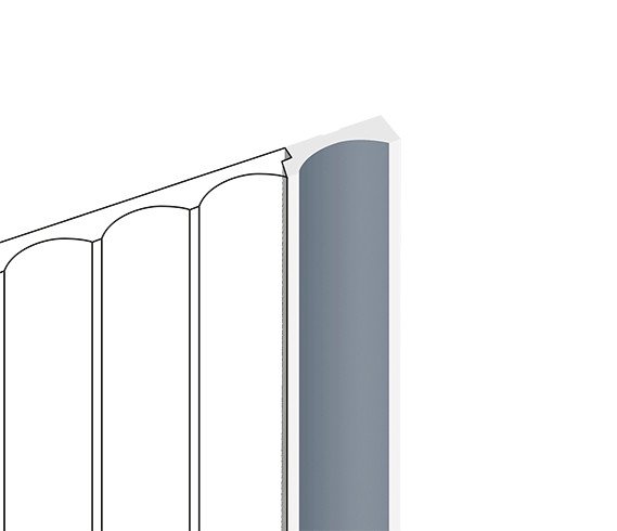 Заказать Финишный молдинг для стеновых панелей HiWood LF139B BU29 декорированный фитополимер 12х34х2700 мм 