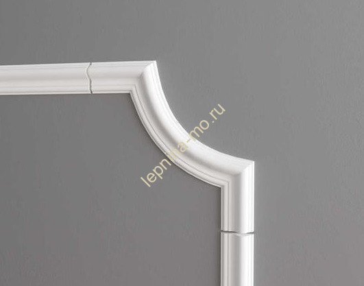 Угловой элемент декора для молдингов NMC WL2-C2 250х250 Wallstyl комплект 4шт белого цвета