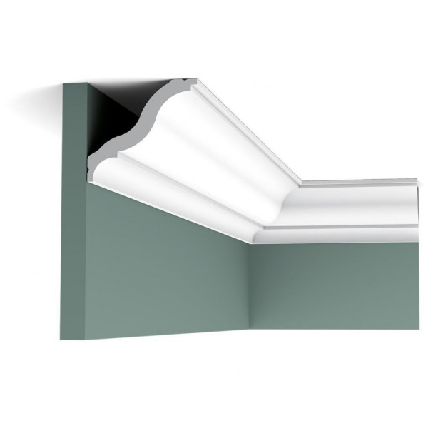 Плинтус для потолка Orac Decor DUROFOAM CB503N 92х82 мм белый экструдированный легкий полимер 2м