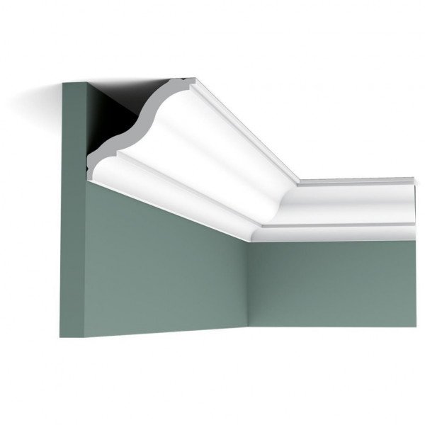 Плинтус для потолка Orac Decor DUROFOAM CB503N 92х82 мм белый экструдированный легкий полимер 2м