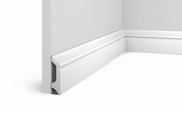 Напольный плинтус HiWood B78 белый фитополимер 21х77.5х2000 мм