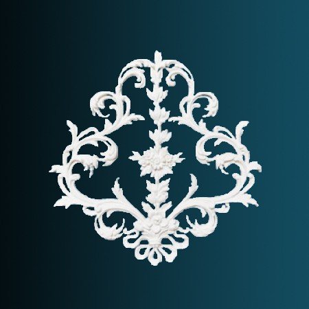 Заказать Декоративный орнамент Перфект G2397 520х520х25 мм белый из полиуретана 