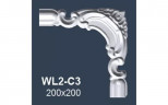 Заказать Угловой элемент декора для молдингов NMC WL2-C3 200х200 Wallstyl комплект 4шт белого цвета 