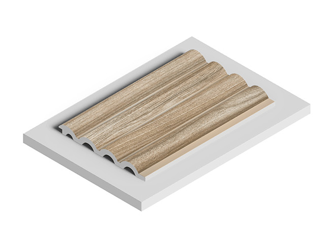 Заказать Декоративная стеновая панель 3D HiWood LV140 BR496 декорированная из фитополимера 12х120х2700 мм 