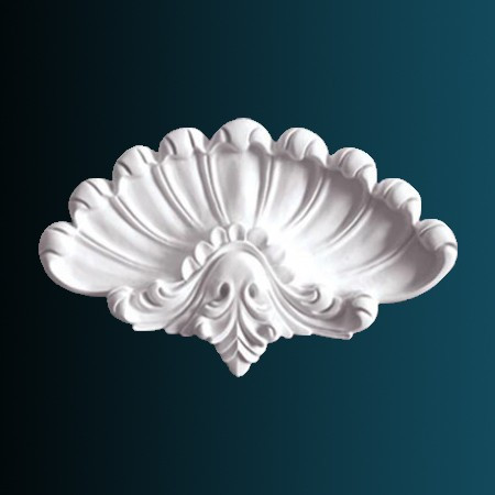 Декоративный орнамент Перфект G2195 233х382х36 мм белый из полиуретана