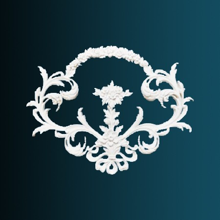 Заказать Декоративный орнамент Перфект G2398 533х406х25 мм белый из полиуретана 