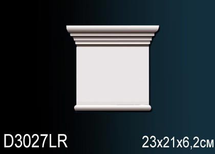 Заказать Декоративное обрамление дверей Перфект D3027L 210х230 мм белое из полиуретана 