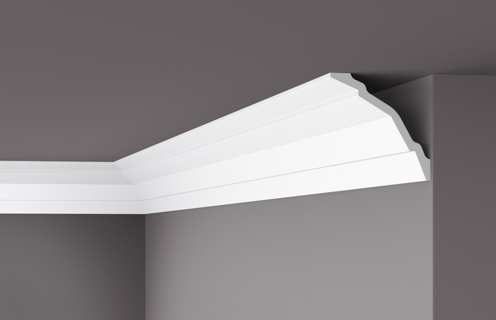 Заказать Декоративный потолочный плинтус NMC WT24 150х150 200 см белого цвета 