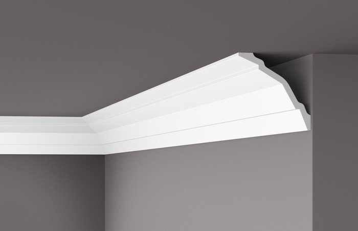 Заказать Декоративный потолочный плинтус NMC WT24 150х150 200 см белого цвета 