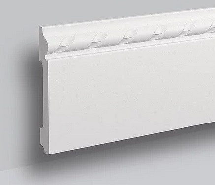 Заказать Напольный плинтус NMC Floorstyl FO2 120х15 мм 200 см белого цвета 