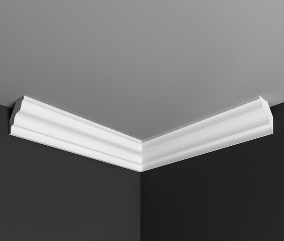 Заказать Угол внутренний к плинтусу Де-Багет П 04 35/30 белый полистирол 