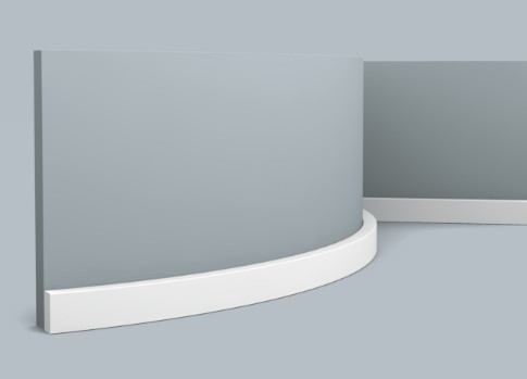 Заказать Напольный плинтус гибкий 10х20 мм Orac Decor Duropolymer SX194F белый 2 м 