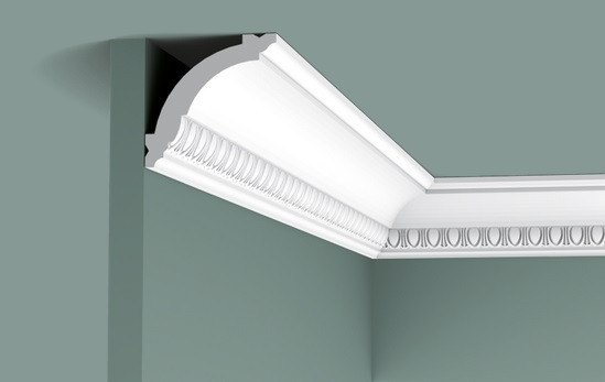 Потолочный плинтус 69х71 мм Orac Decor Duropolymer CX101 белый 2 м