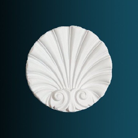Декоративный орнамент Перфект G2408 88х76х20 мм белый из полиуретана