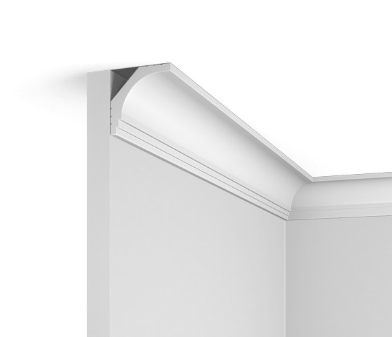 Потолочный плинтус HiWood A70 белый фитополимер 50х50х2000 мм