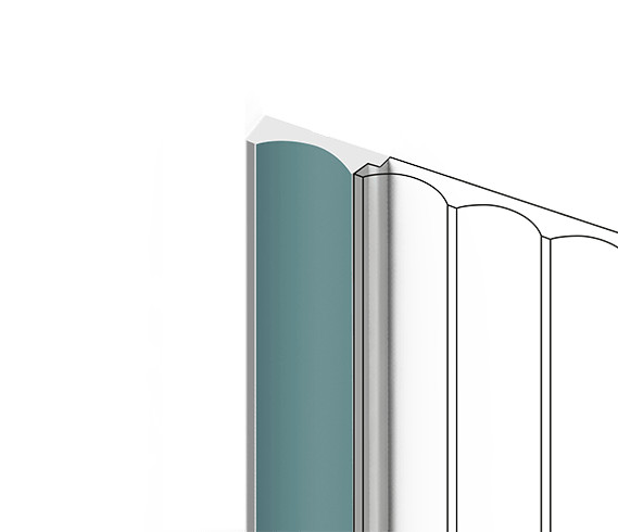 Финишный молдинг для стеновых панелей HiWood LF139A BU27 декорированный фитополимер 12х32х2700 мм