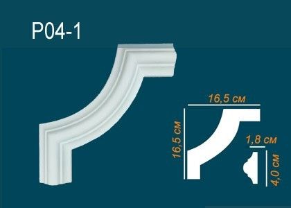 Заказать Декоративный угловой элемент Перфект Плюс P04-1 165х165 мм белый из ударопрочного полимера 