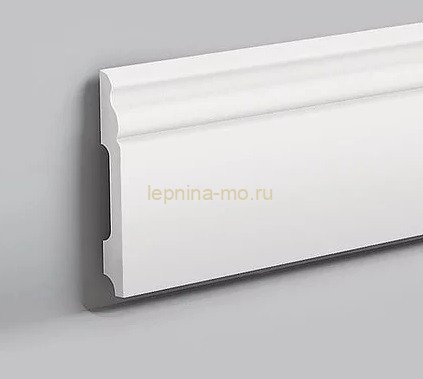 Напольный плинтус NMC Wallstyl FB2 100х13 мм 200 см белого цвета