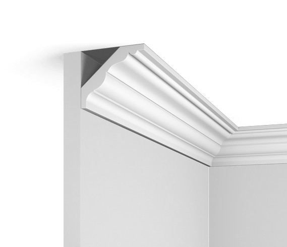 Заказать Потолочный плинтус HiWood A90 белый фитополимер 71х60х2000 мм 