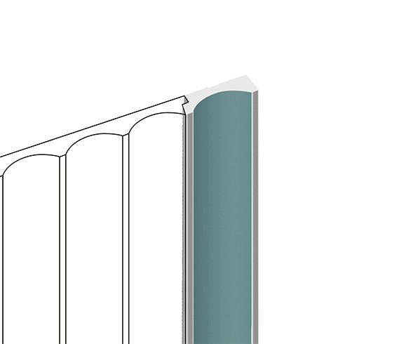 Финишный молдинг для стеновых панелей HiWood LF139B BU27 декорированный фитополимер 12х34х2700 мм