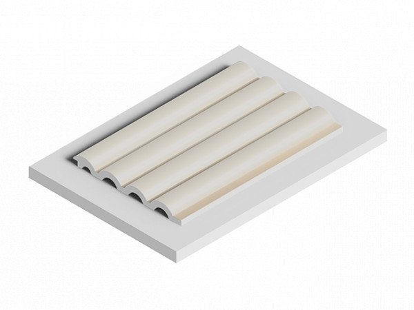 Декоративная стеновая панель 3D HiWood LV140 IV123 декорированная из фитополимера 12х120х2700 мм