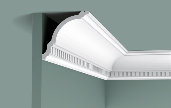 Потолочный плинтус 118х117 мм Orac Decor Duropolymer CX107 белый 2 м