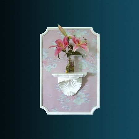 Декоративная полка Перфект K5012 190х264х161 мм белая из полиуретана