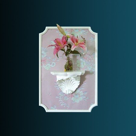 Декоративная полка Перфект K5012 190х264х161 мм белая из полиуретана