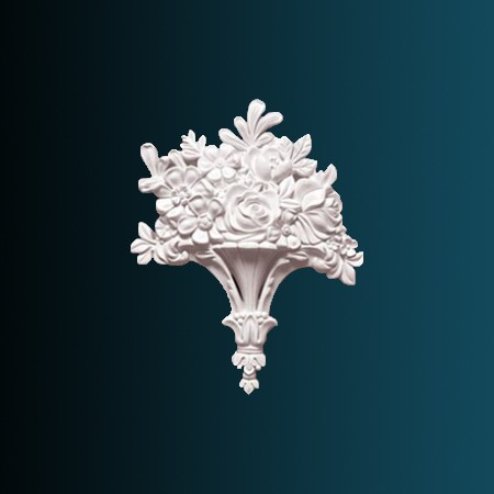 Заказать Декоративный орнамент Перфект G2199 270х338х48 мм белый из полиуретана 