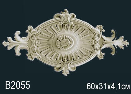 Заказать Декоративная потолочная розетка Перфект B2055 305 мм белая из полиуретана 