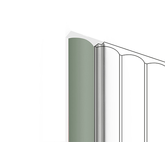 Финишный молдинг для стеновых панелей HiWood LF139A GN69 декорированный фитополимер 12х32х2700 мм