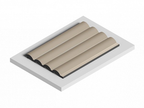 Декоративная стеновая панель 3D HiWood LV140 BR432 декорированная из фитополимера 12х120х2700 мм