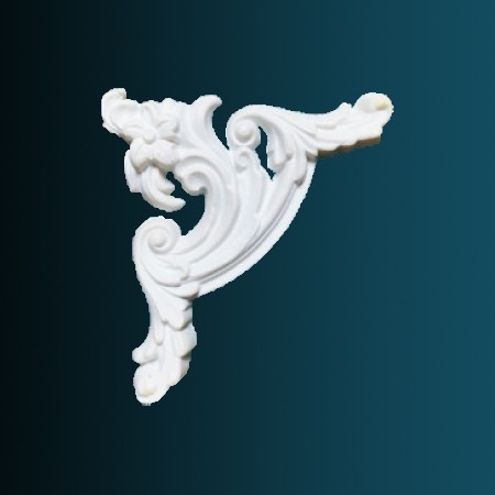 Заказать Декоративный орнамент Перфект G2416L 130х140х15 мм белый из полиуретана 