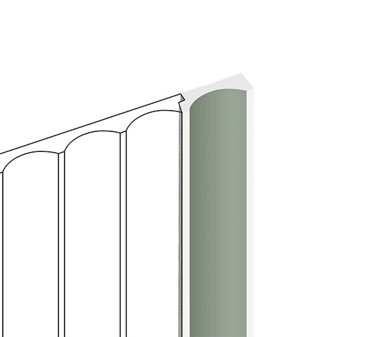 Заказать Финишный молдинг для стеновых панелей HiWood LF139B GN69 декорированный фитополимер 12х34х2700 мм 