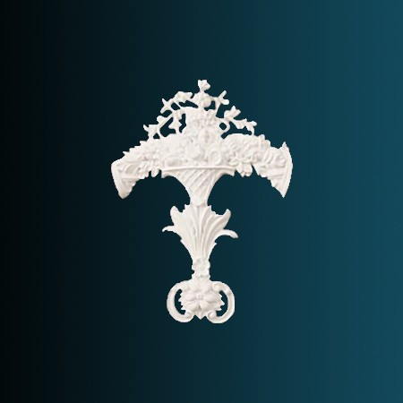 Декоративный орнамент Перфект G2206 310х230х32 мм белый из полиуретана