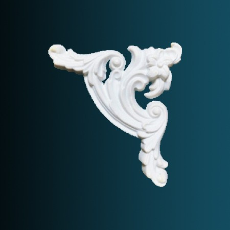 Заказать Декоративный орнамент Перфект G2416R 130х140х15 мм белый из полиуретана 