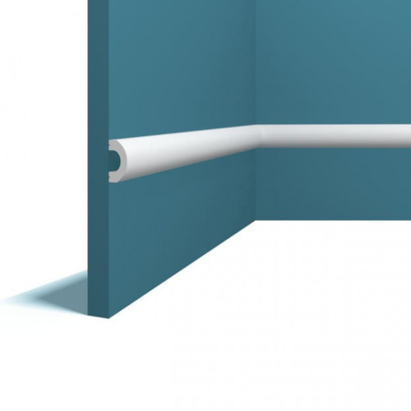 Декоративый молдинг 13х28 мм Перфект Плюс P127 белый из ударопрочного полимера 200 см