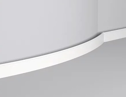 Заказать Гибкий напольный плинтус NMC Floorstyl FL1 Flex 80х12 200 см белого цвета 