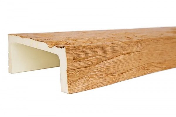 Декоративная балка 75х150 мм Уникс Славянский стиль СС2 Орех 2 м