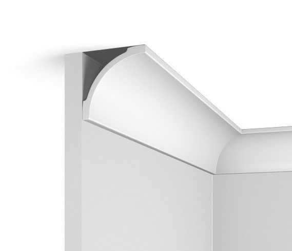 Заказать Потолочный плинтус HiWood A97 белый фитополимер 70х70х2000 мм 